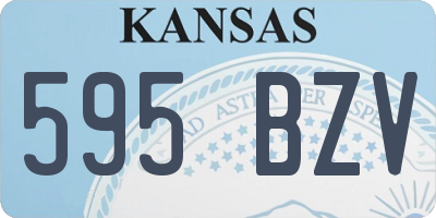 KS license plate 595BZV