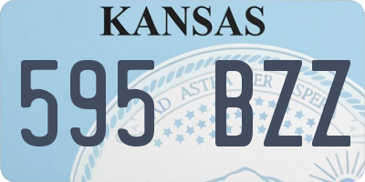 KS license plate 595BZZ