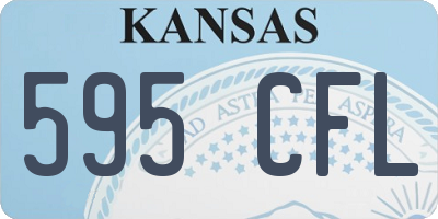KS license plate 595CFL