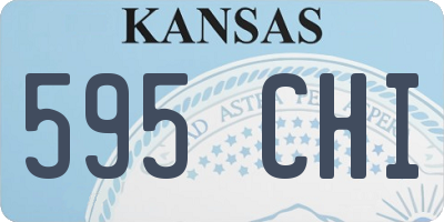 KS license plate 595CHI