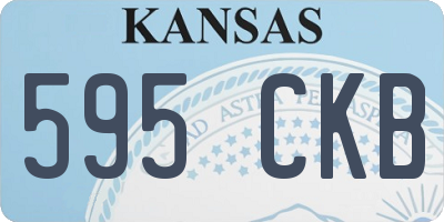 KS license plate 595CKB