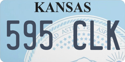 KS license plate 595CLK