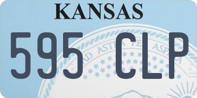 KS license plate 595CLP