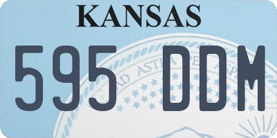 KS license plate 595DDM