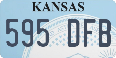 KS license plate 595DFB