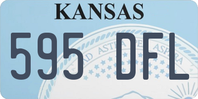 KS license plate 595DFL