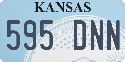 KS license plate 595DNN