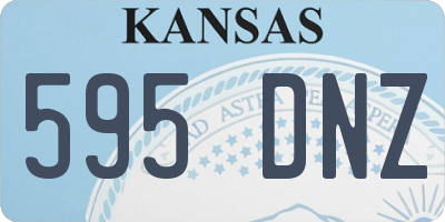KS license plate 595DNZ