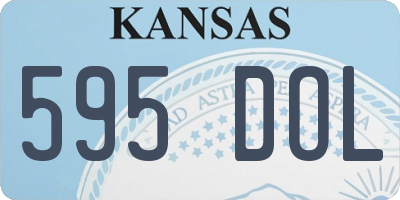 KS license plate 595DOL
