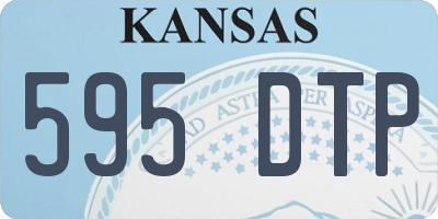 KS license plate 595DTP