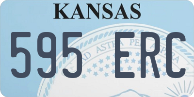 KS license plate 595ERC