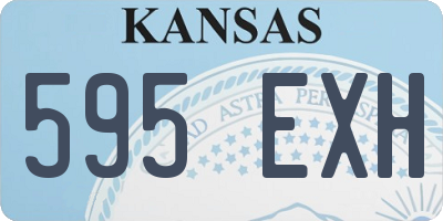 KS license plate 595EXH