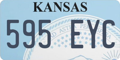 KS license plate 595EYC