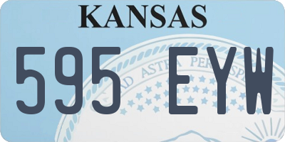 KS license plate 595EYW