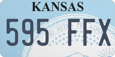 KS license plate 595FFX