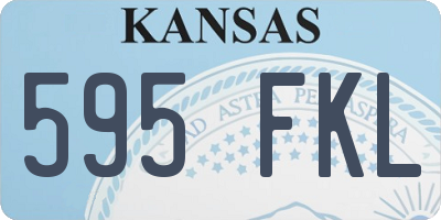 KS license plate 595FKL