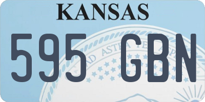 KS license plate 595GBN