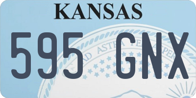 KS license plate 595GNX