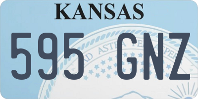 KS license plate 595GNZ