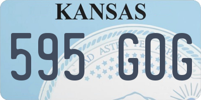 KS license plate 595GOG