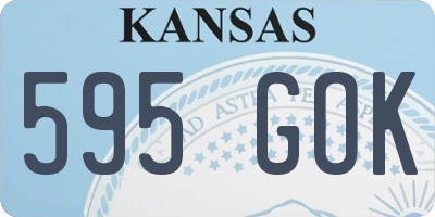 KS license plate 595GOK