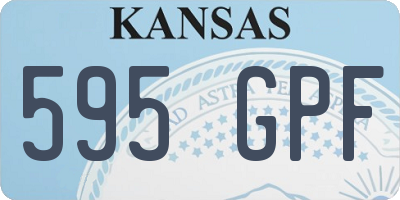 KS license plate 595GPF