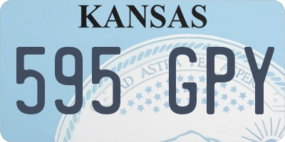 KS license plate 595GPY