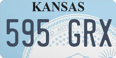 KS license plate 595GRX