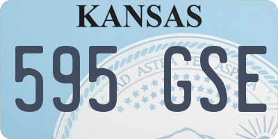 KS license plate 595GSE