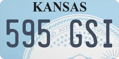 KS license plate 595GSI