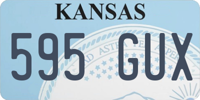 KS license plate 595GUX