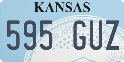 KS license plate 595GUZ
