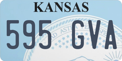 KS license plate 595GVA