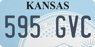 KS license plate 595GVC