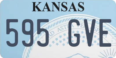 KS license plate 595GVE