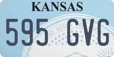 KS license plate 595GVG