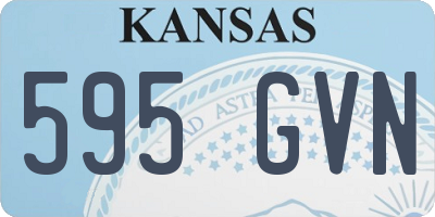 KS license plate 595GVN