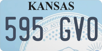 KS license plate 595GVO