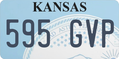KS license plate 595GVP