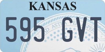 KS license plate 595GVT