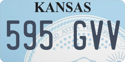 KS license plate 595GVV
