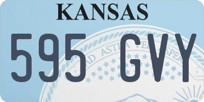 KS license plate 595GVY