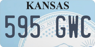 KS license plate 595GWC