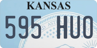 KS license plate 595HUO