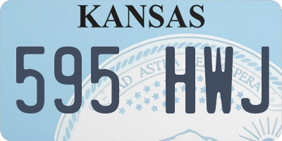 KS license plate 595HWJ