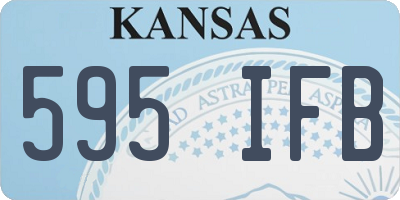 KS license plate 595IFB