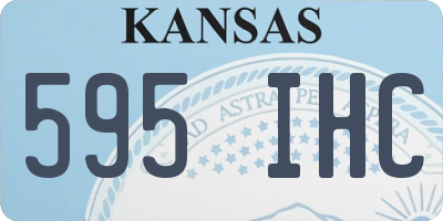KS license plate 595IHC