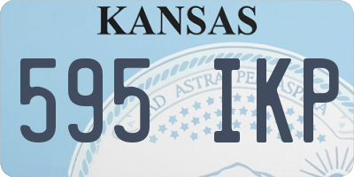 KS license plate 595IKP