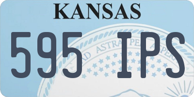 KS license plate 595IPS