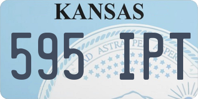 KS license plate 595IPT